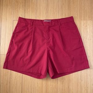 Old Navy Burgundy Pleated Culottes Maroon Burgundy